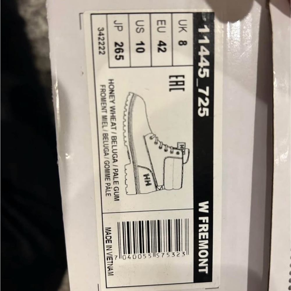 Helly Hansen woman’s Fremont honey wheat Leather Boots - Picture 4 of 4
